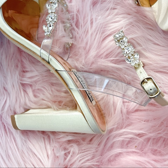 Badgley Mischka Adel Crystal Ankle Strap Sandal - Picture 3 of 7